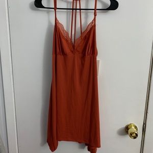 NWT Orange Lace Sleepwear/ Slip Dress